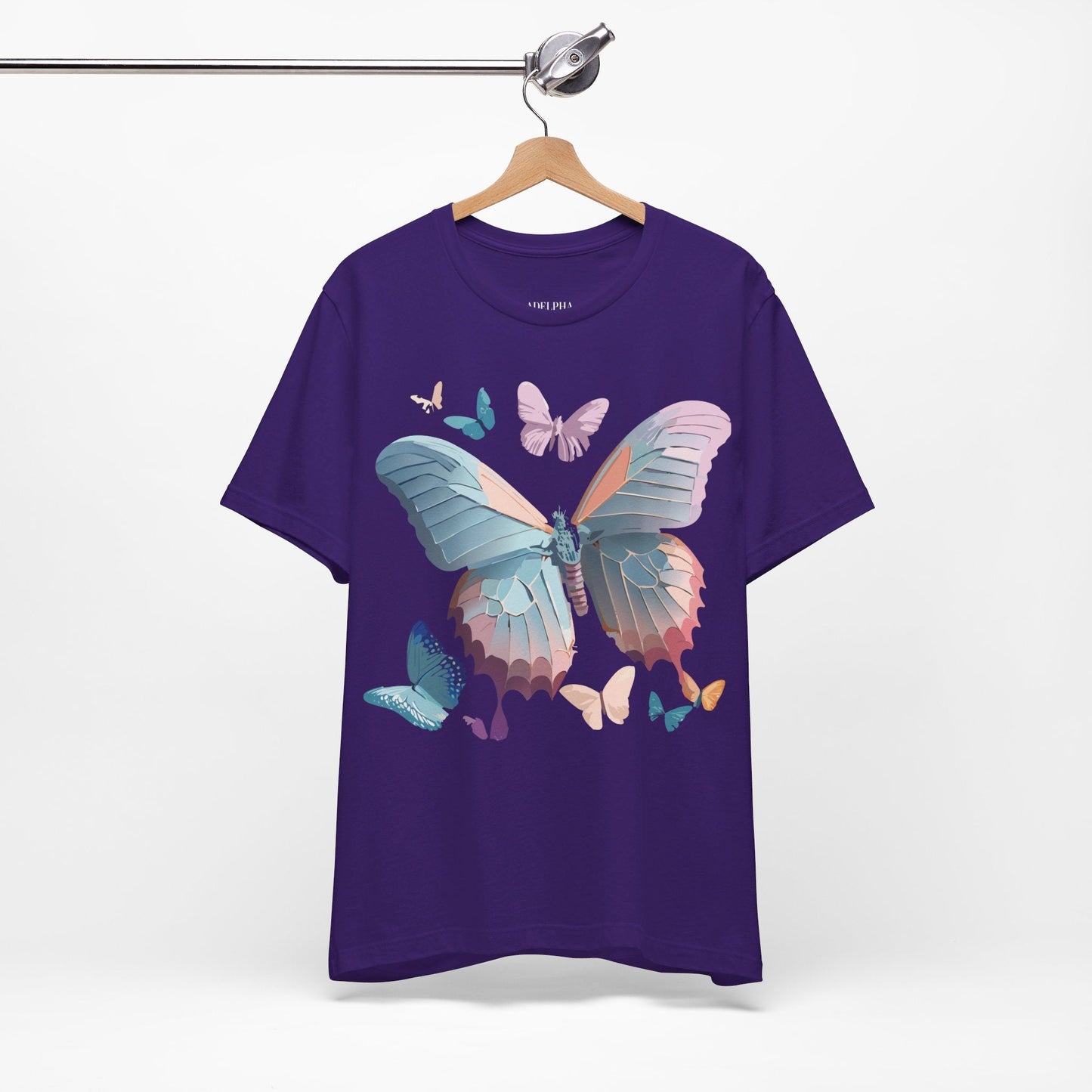 Adelpha Butterfly Graphic Tee Unisex Short Sleeve Vintage Art Design