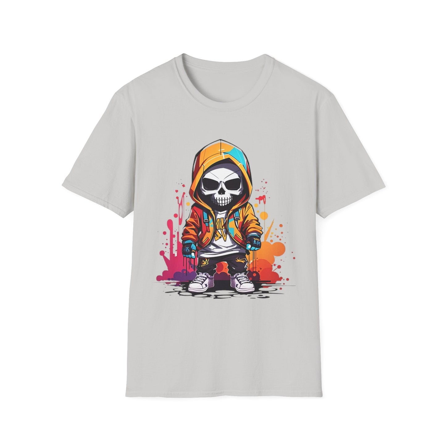 Skull Shirt Unisex Skeleton Graphic Tee Gildan Softstyle 64000 100 Percent Cotton