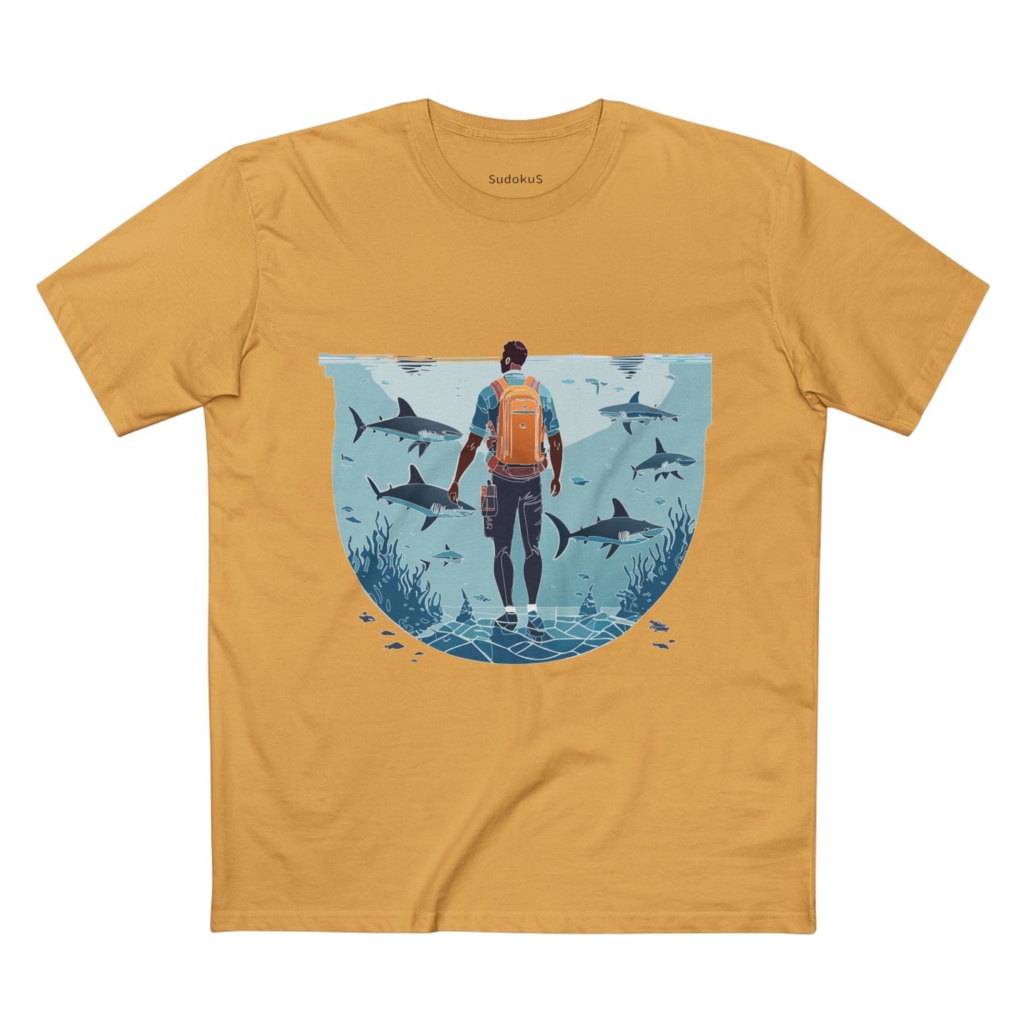 Ocean Coast Graphic Unisex 100 Cotton Staple Tee 7