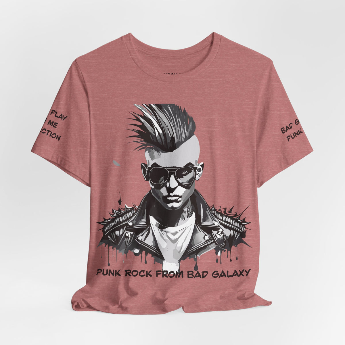 Punk Rock Graphic Unisex Cotton Bella+Canvas Tee with Art Design b30