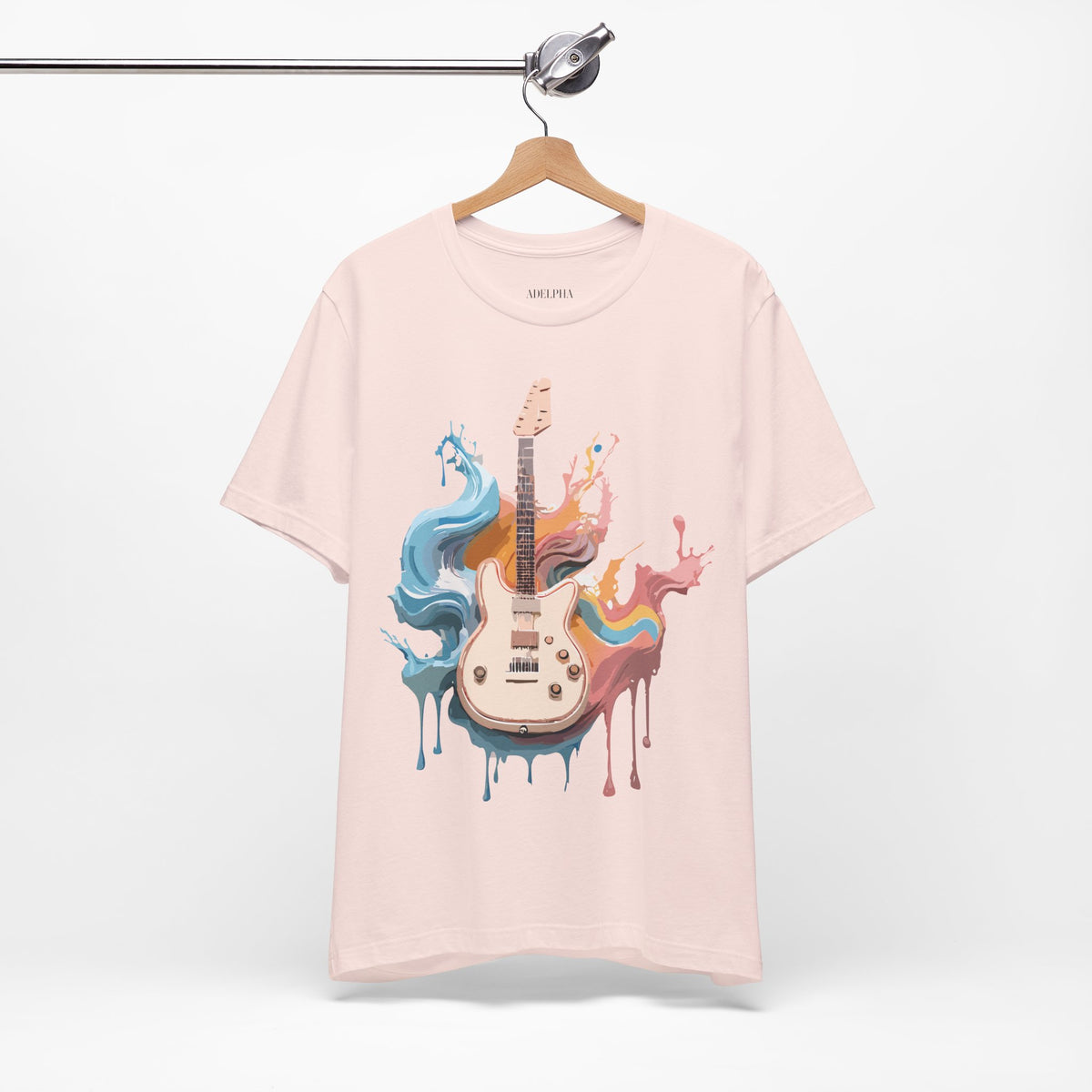 Music Graphic Unisex Cotton Bella+Canvas Tee with Art Design m160