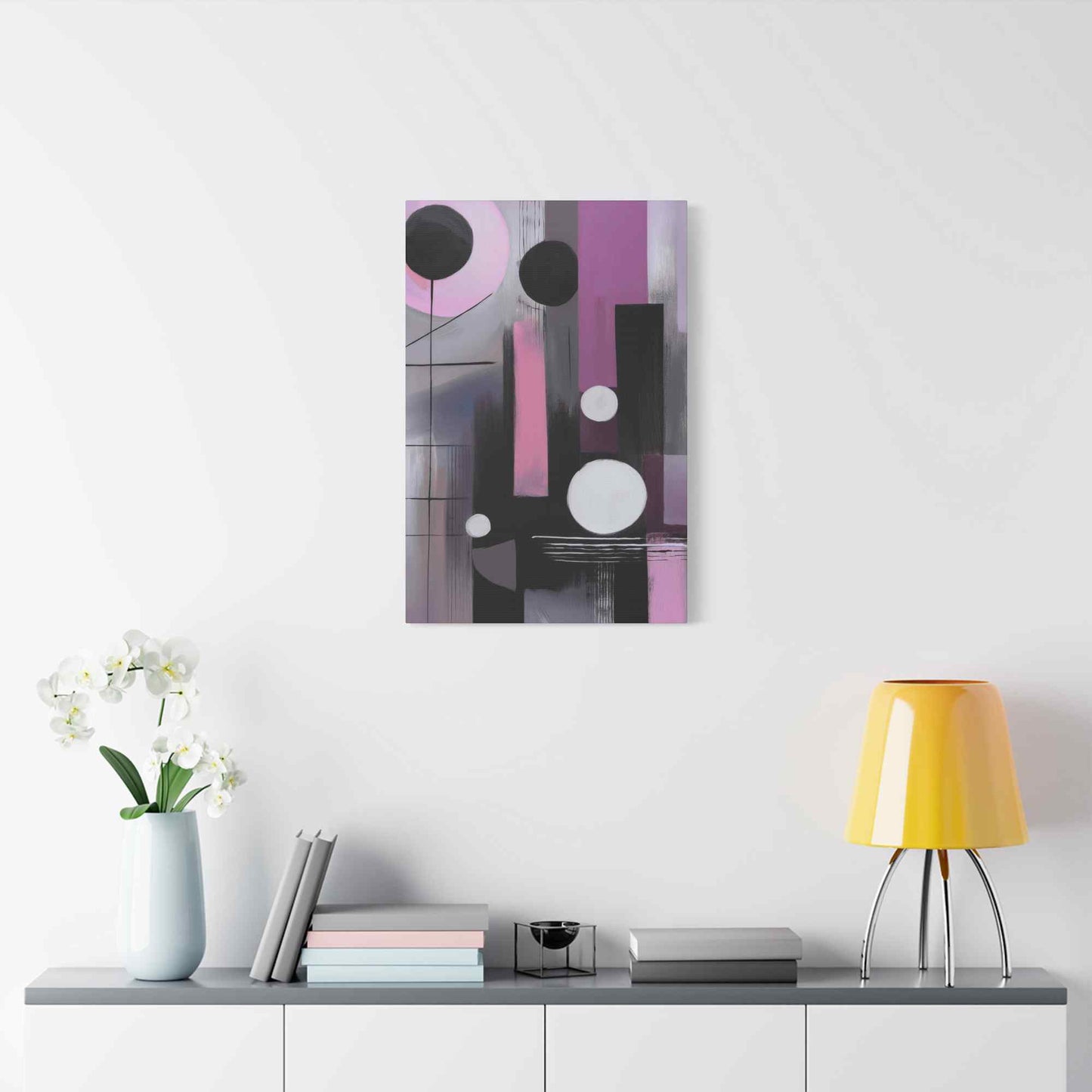 Abstract Geometric Painting Print Canvas 20x24,20x30,24x30 24x32,24x36,30x40 32x48,36x48,40x60 Pine-Wood Inner Frame ABS-44