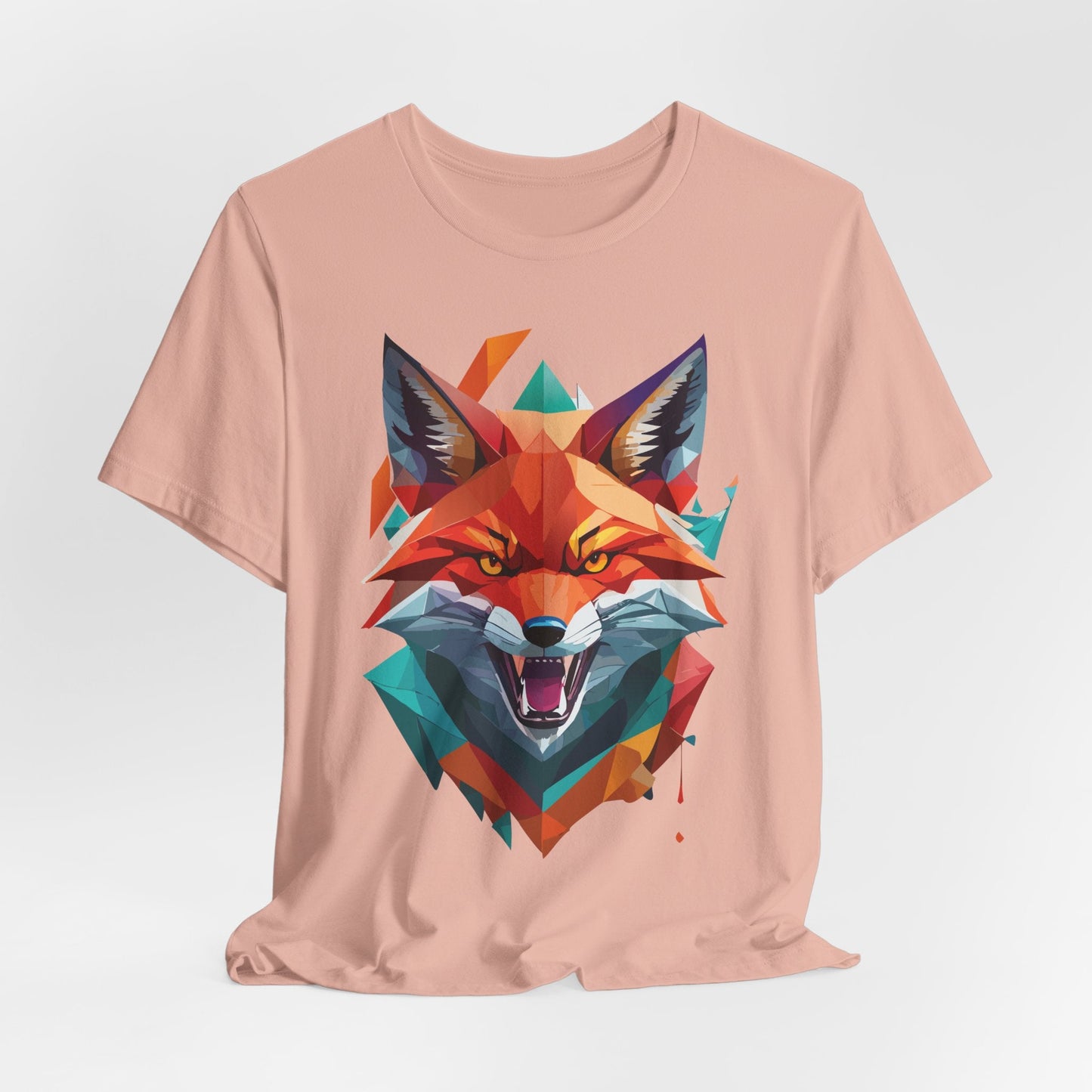 Unisex Animal Print Tee Shirt With Wild Animals Art Design For Men Women Soft Cotton