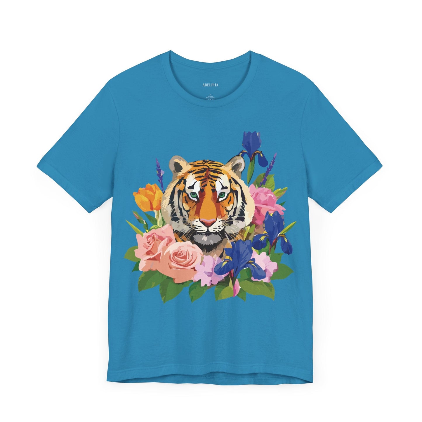 Tiger Graphic Unisex 100 Cotton Vintage Art with Animal Tee 8