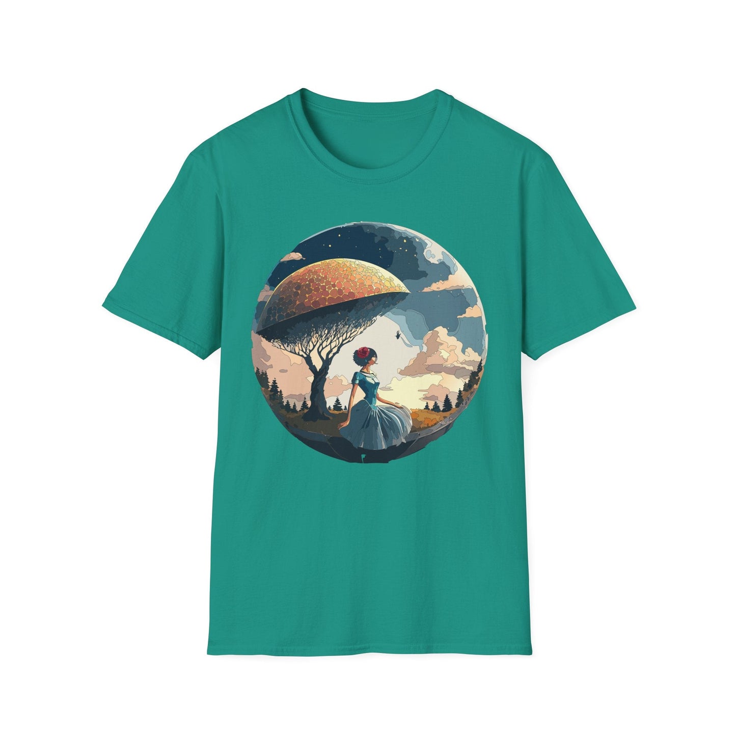 Womens Ladies Graphic T Shirts Art Design Shirt Gildan Softstyle 64000 Unisex Tee