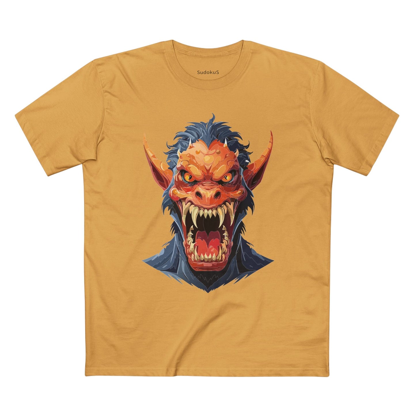 Cartoon Monsters Graphic Unisex 100 Cotton Staple Tee 2