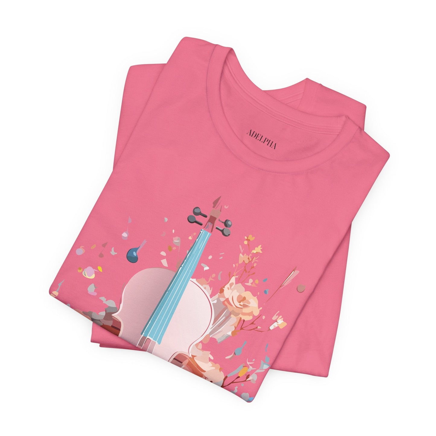 Music Graphic Unisex 100 Cotton Vintage Art with Musical Elements Tee 12