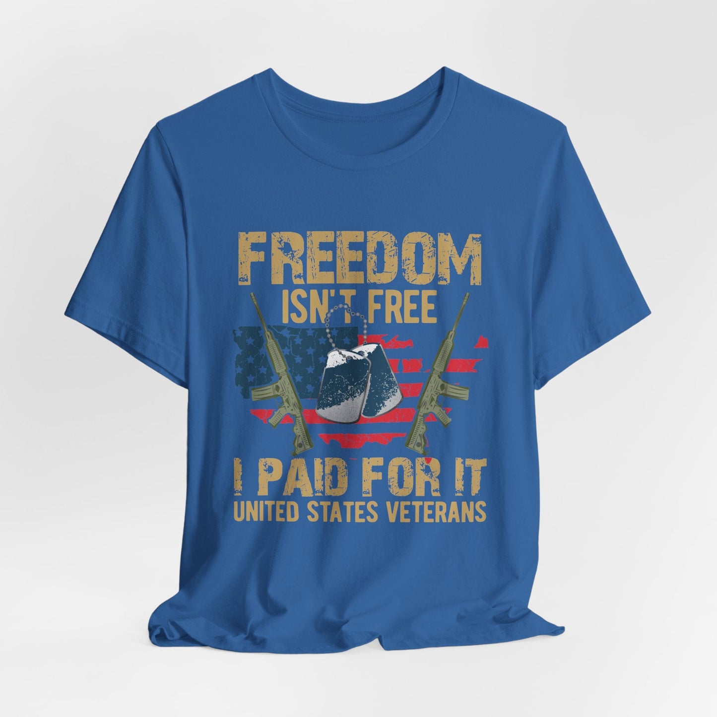 Army Veteran Patriotic Graphic Design Unisex Cotton T-Shirt v19