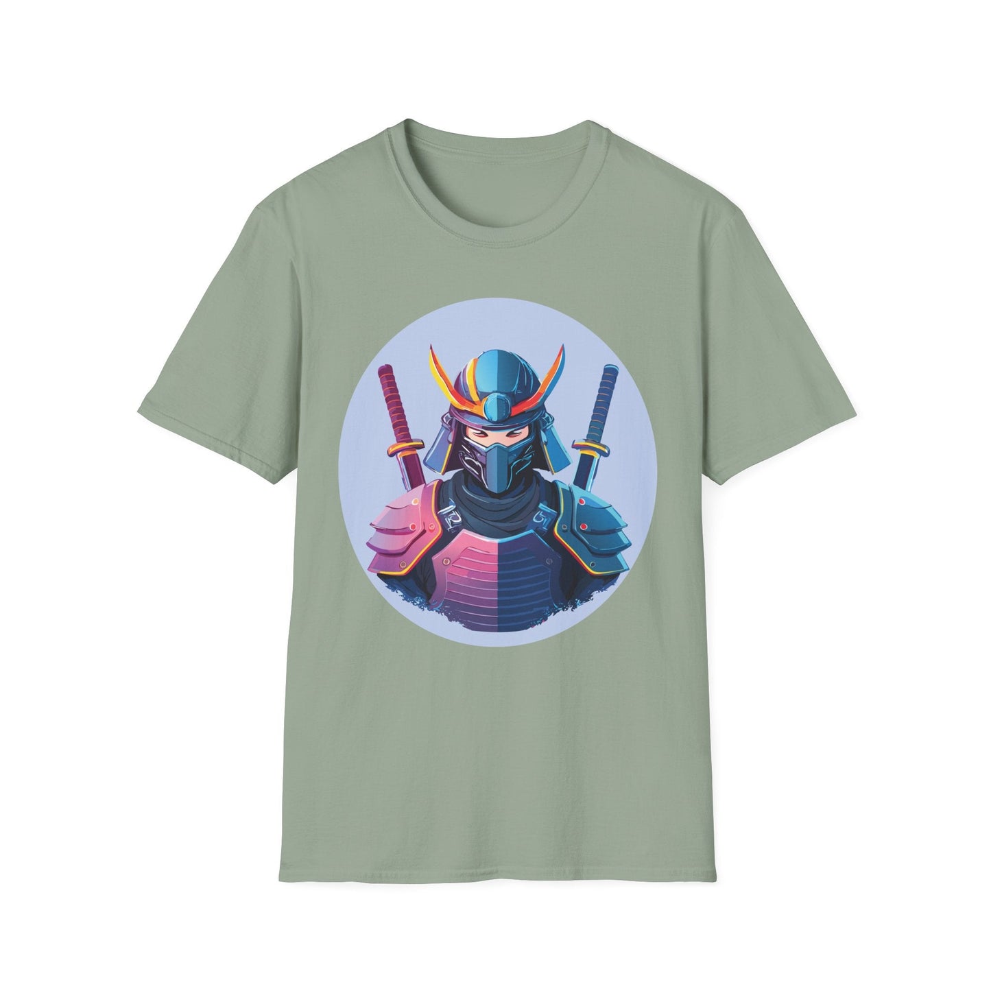 Samurai T Shirt Unisex Softstyle Gildan 64000 Breathable Cotton Tee For Everyday Wear