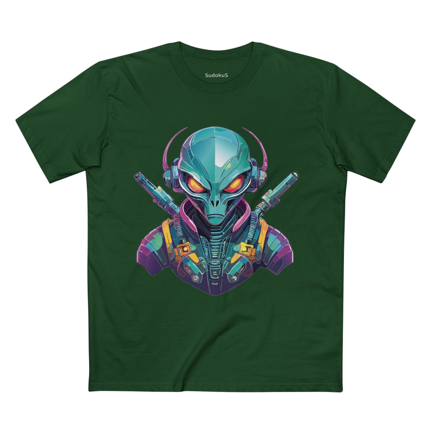 Aliens Graphic Unisex 100 Cotton Staple Tee 6