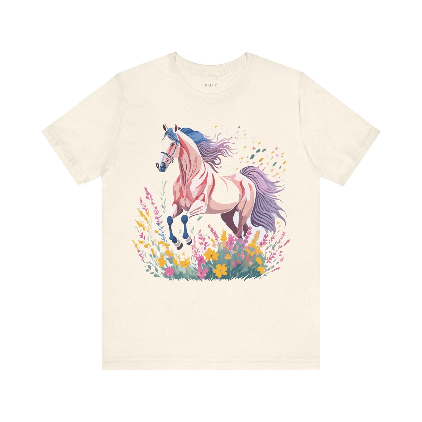 Horse Graphic Unisex 100 Cotton Vintage Animal Art T-Shirt 7