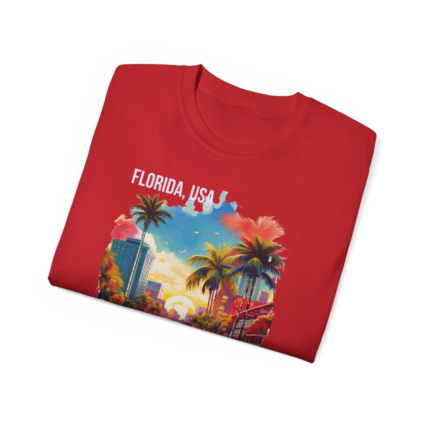 Florida Graphic Unisex Cotton T‑Shirt 1