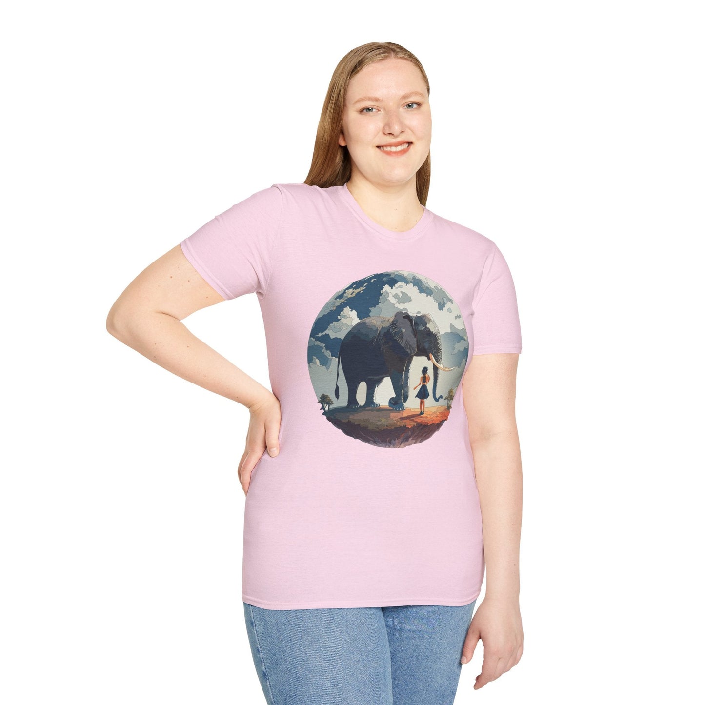 Womens Graphic T Shirt Art Design Tee Softstyle Gildan 64000 100 Percent Ring Spun Cotton