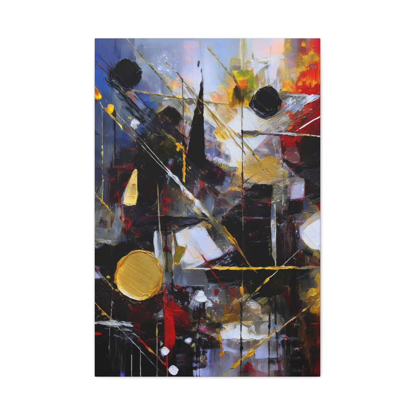 Abstract Oil Painting Print Canvas 20x24,20x30,24x30 24x32,24x36,30x40 32x48,36x48,40x60 Pine-Wood Inner Frame ABS-195