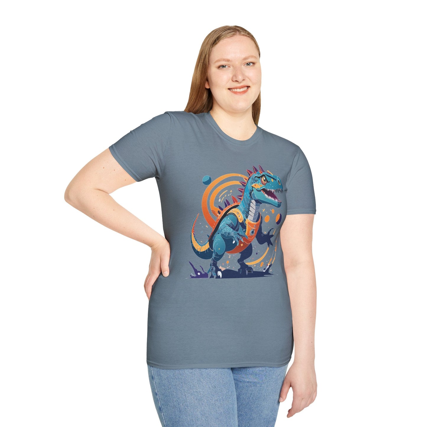 Alien Graphic Unisex Cotton Softstyle UFO Artwork Tee 12
