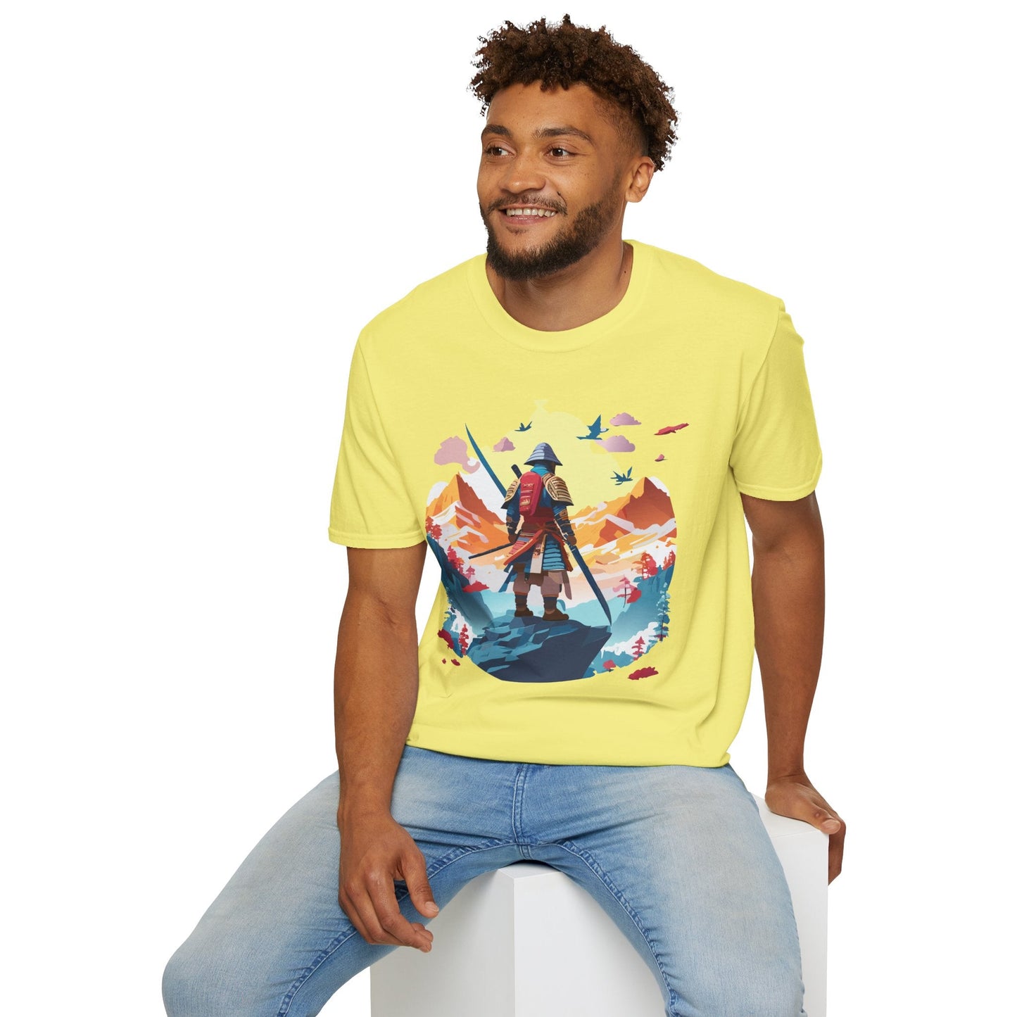 Samurai Shirt Unisex T Shirt Gildan Softstyle 64000 Cotton Tee For Everyday Comfort