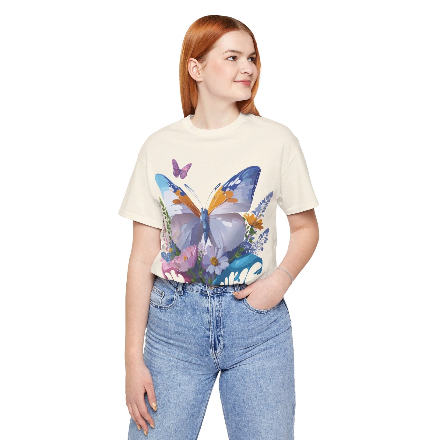 Butterfly Graphic Tee From Adelpha Vintage Artwork Unisex Short Sleeve Shirt
