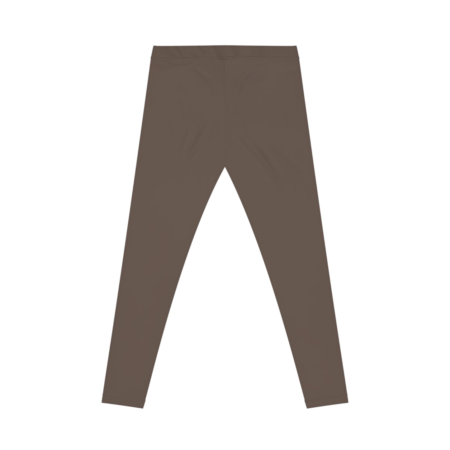 Toffee Brown Color Women's Poly-Span Casual Leggings XS-2XL