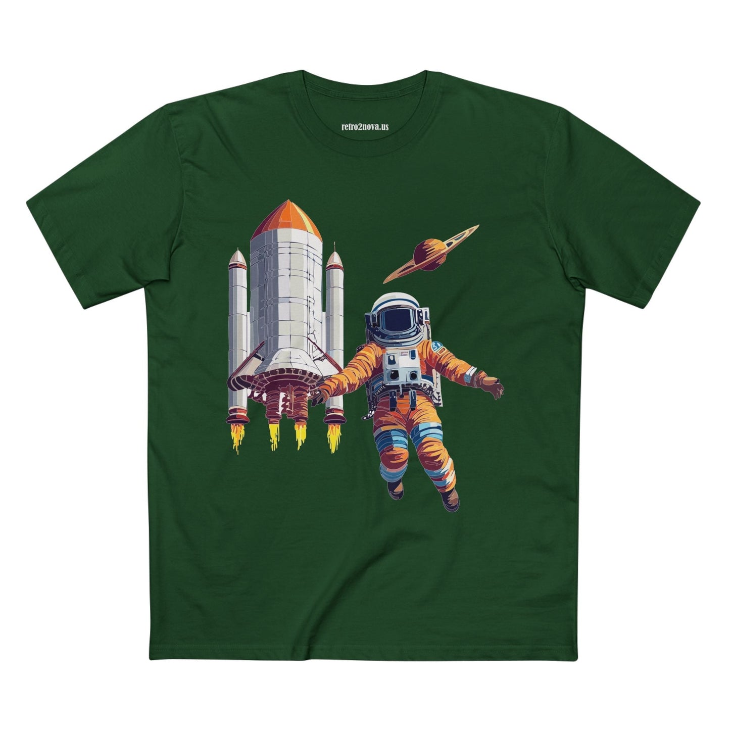 Cosmos Shirt Astronaut Tee CS 7 Unisex Premium Cotton Staple Tee Retro2Nova Art Original Art Design