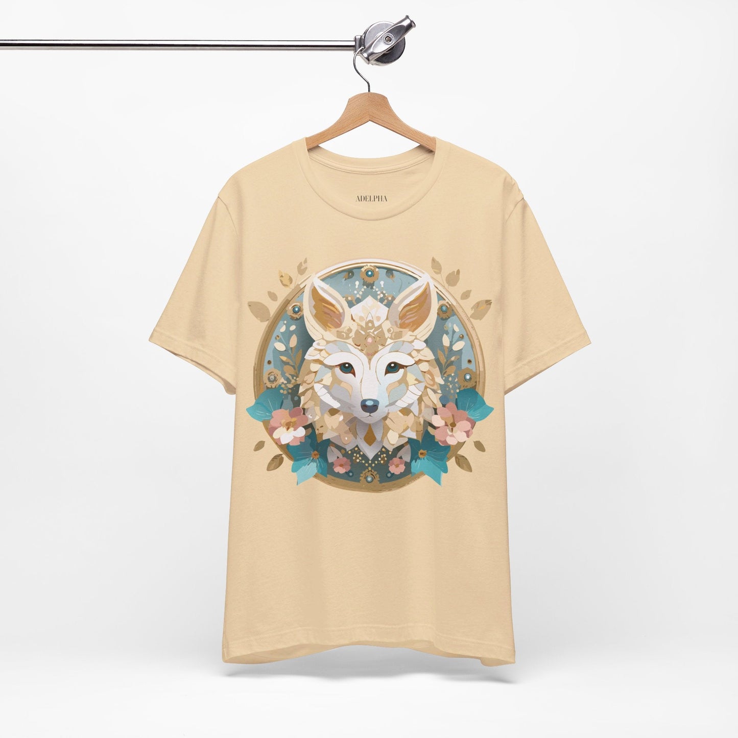 Adelpha Medallion Graphic Tee Unisex Short Sleeve Jersey Shirt With Vintage Artwork