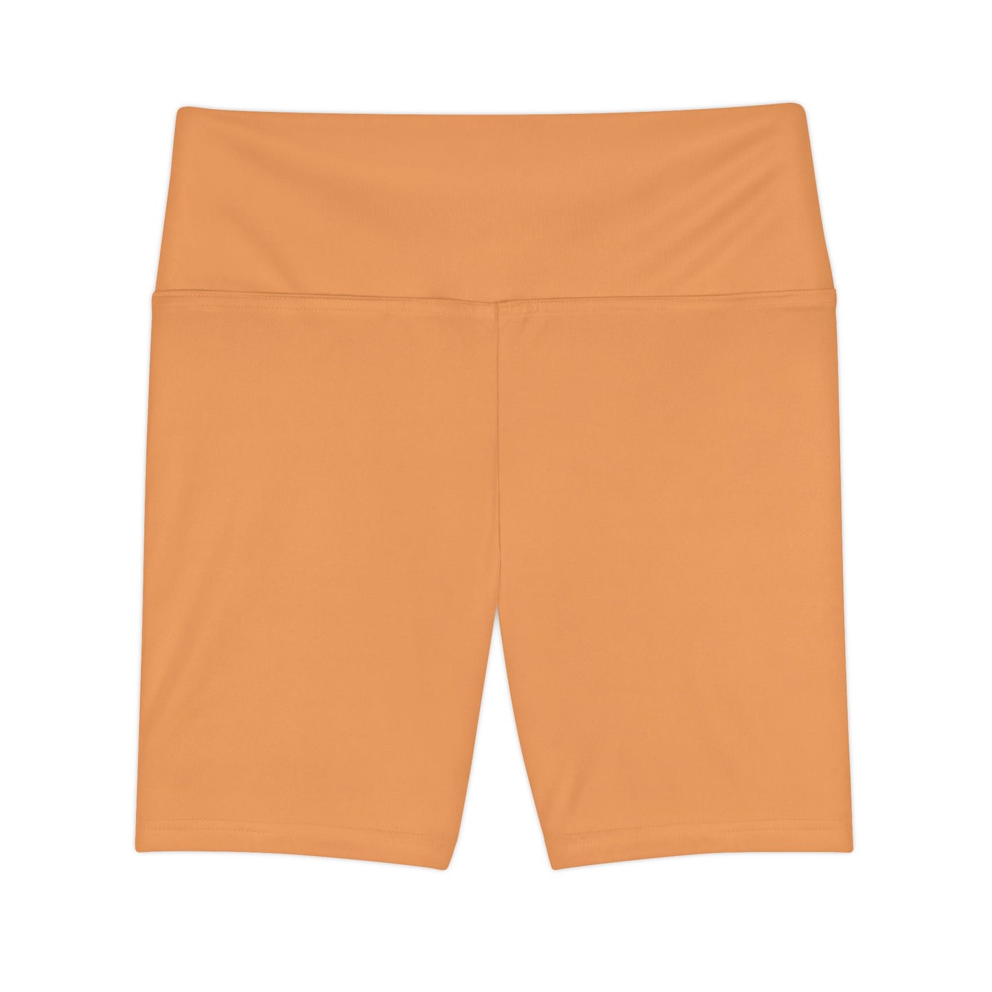Sandy Gold Women's Workout Shorts — High-Waist Biker Shorts for Yoga & Running