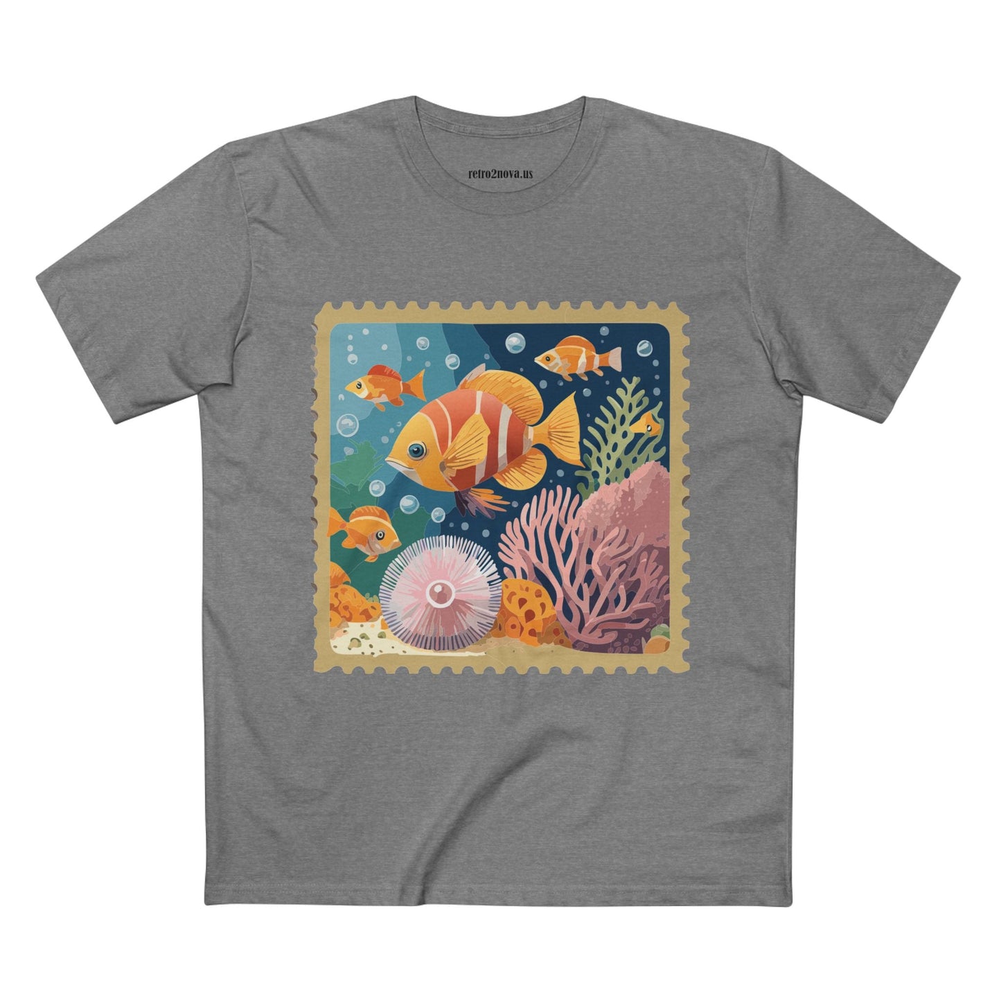 Stamp Shirt Postage Stamp Tee Unisex Premium Cotton Tee With Original Art Design Retro2Nova