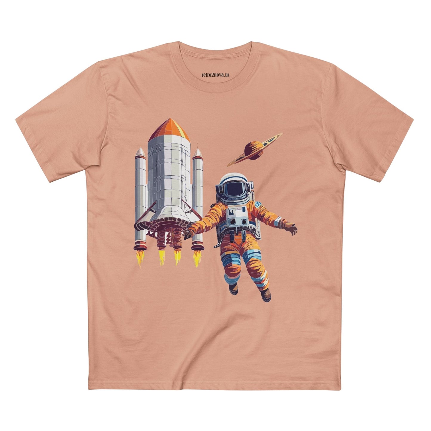 Cosmos Shirt Astronaut Tee CS 7 Unisex Premium Cotton Staple Tee Retro2Nova Art Original Art Design