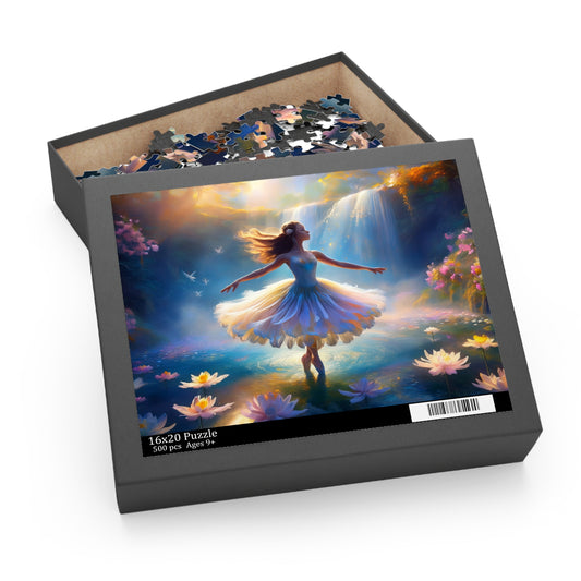 Ballerina Puzzle 500-Chipboard Pieces in Box | Kids Puzzles Size: 16" x 20",  Ages 9+ and Family pn14