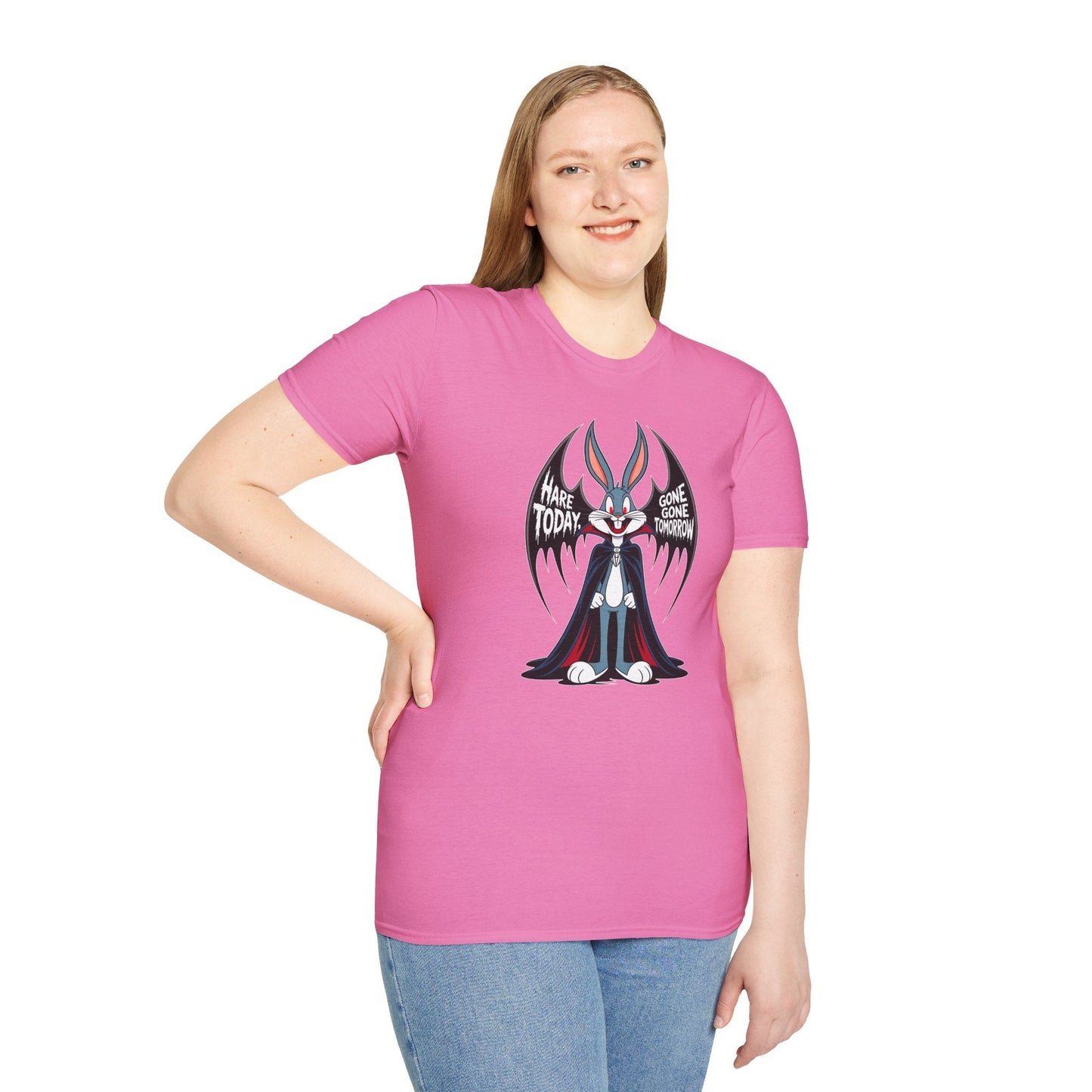 Bugs Bunny T Shirt Cartoon Art Design Unisex Gildan Softstyle 100 Percent Ring Spun Cotton