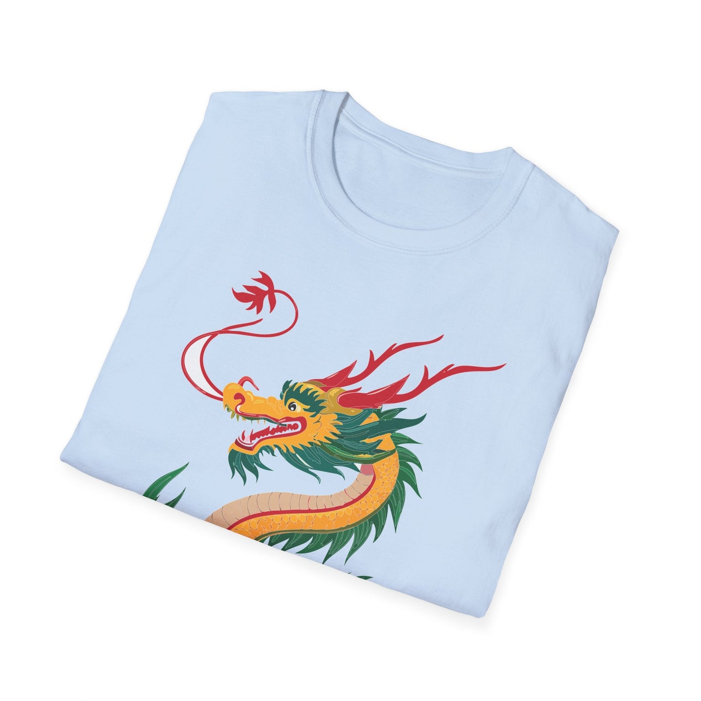 Dragon T Shirt Unisex Dragon Shirt Animal Shirt Gildan Softstyle 64000 100 Percent Cotton Tee