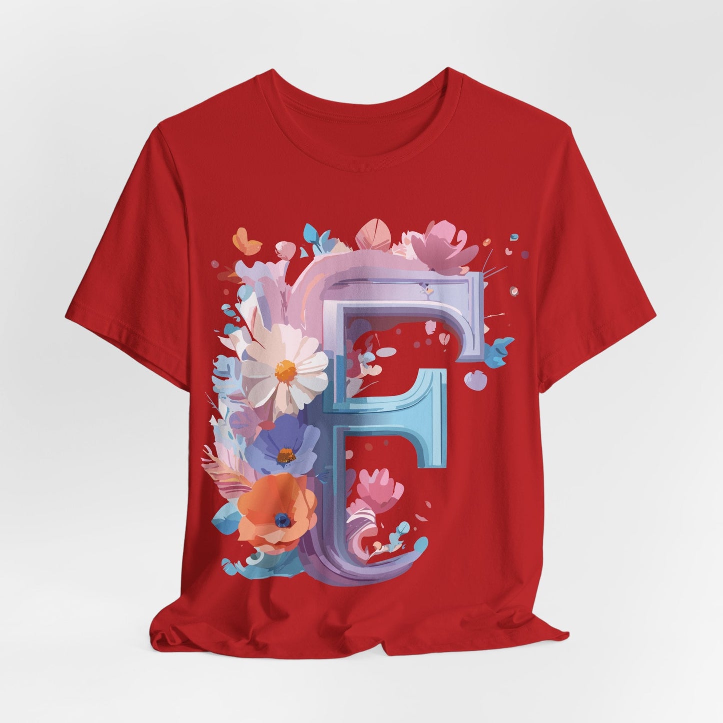 Letter F Shirt Graphic Tee Unisex Vintage Inspired Artwork From Adelpha Premium Short Sleeve