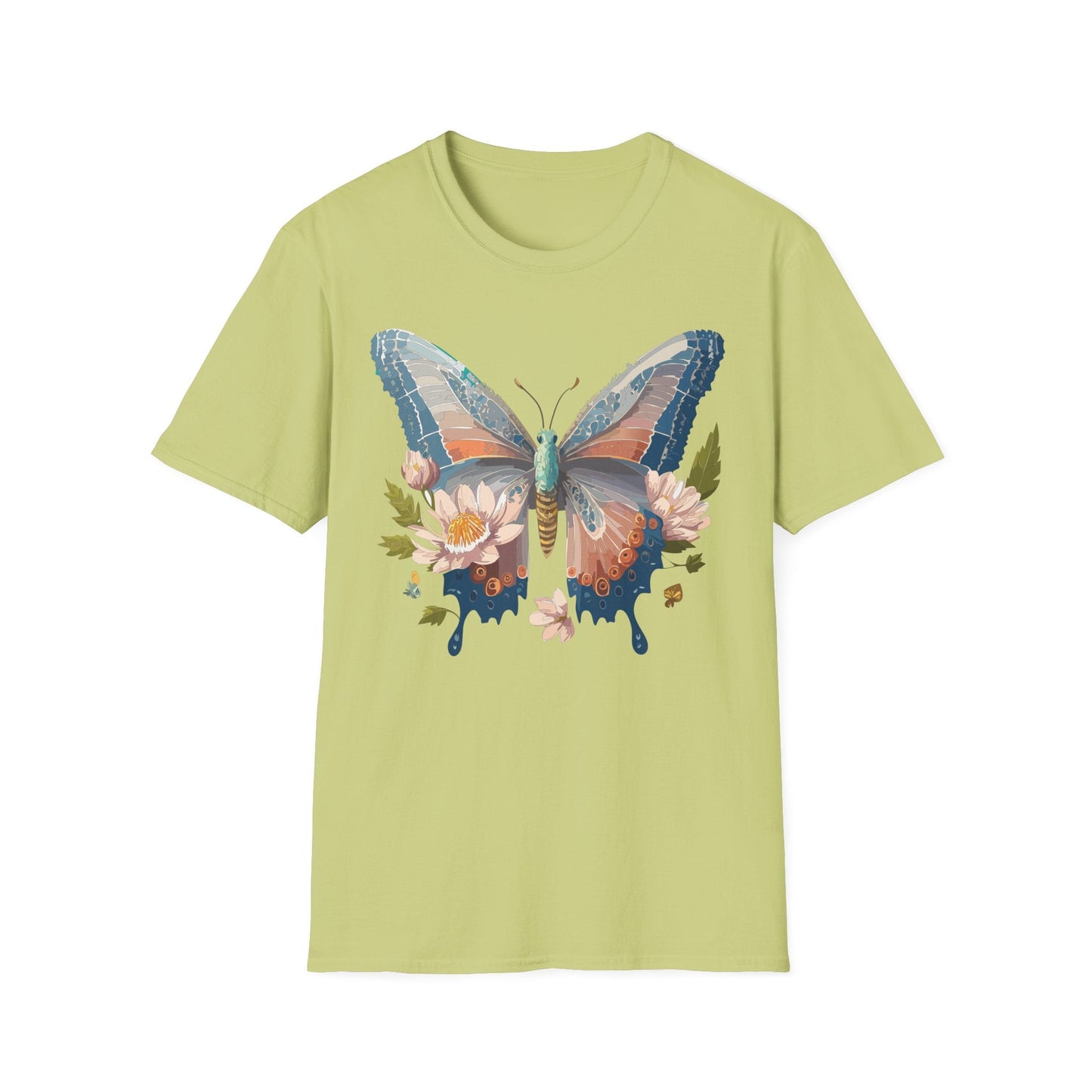 Butterfly Shirt Unisex T Shirt Monarch Design Softstyle 64000 Ring Spun Cotton Tee