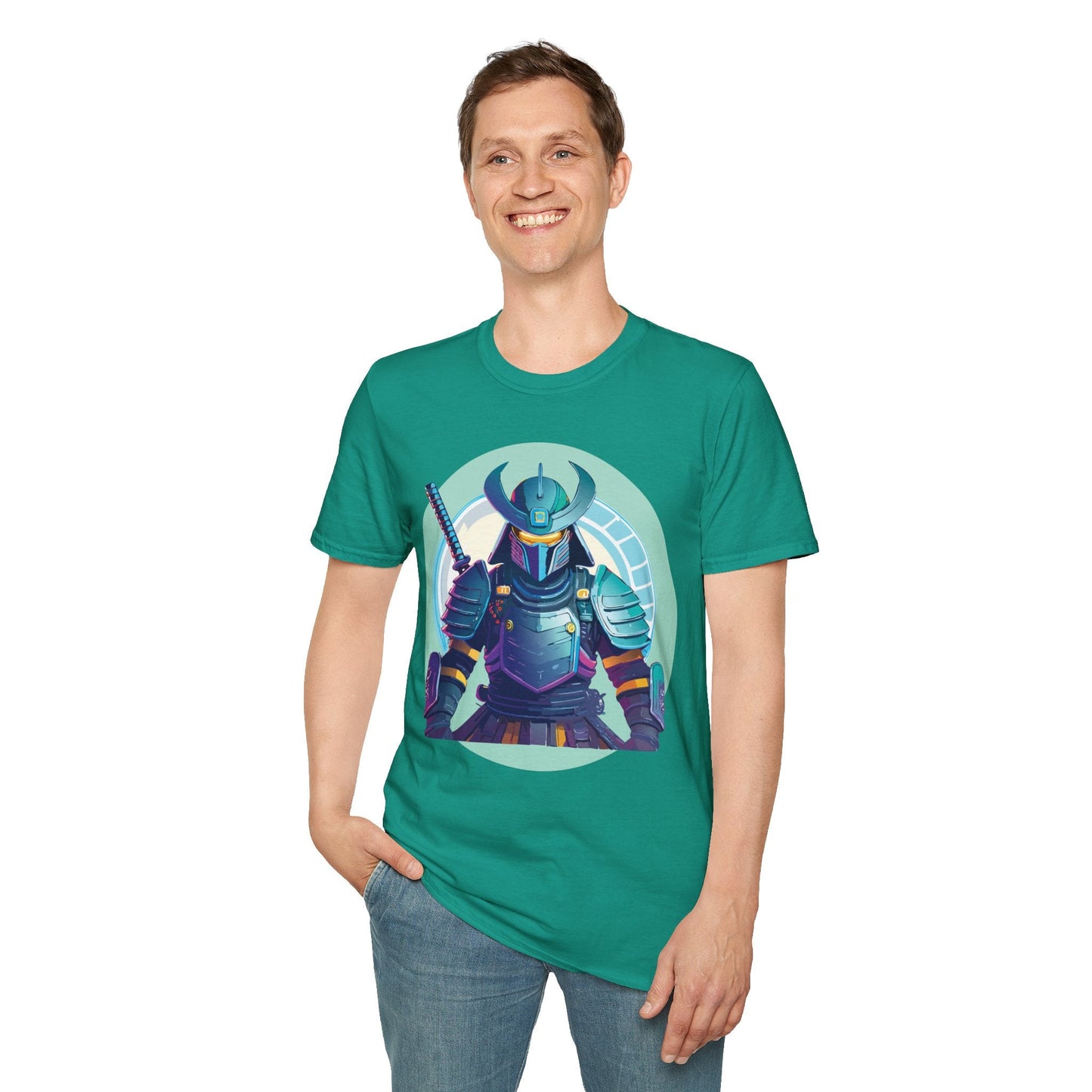 Samurai T Shirt Unisex Softstyle Tee Gildan 64000 Lightweight Ring Spun Cotton Everyday Comfort