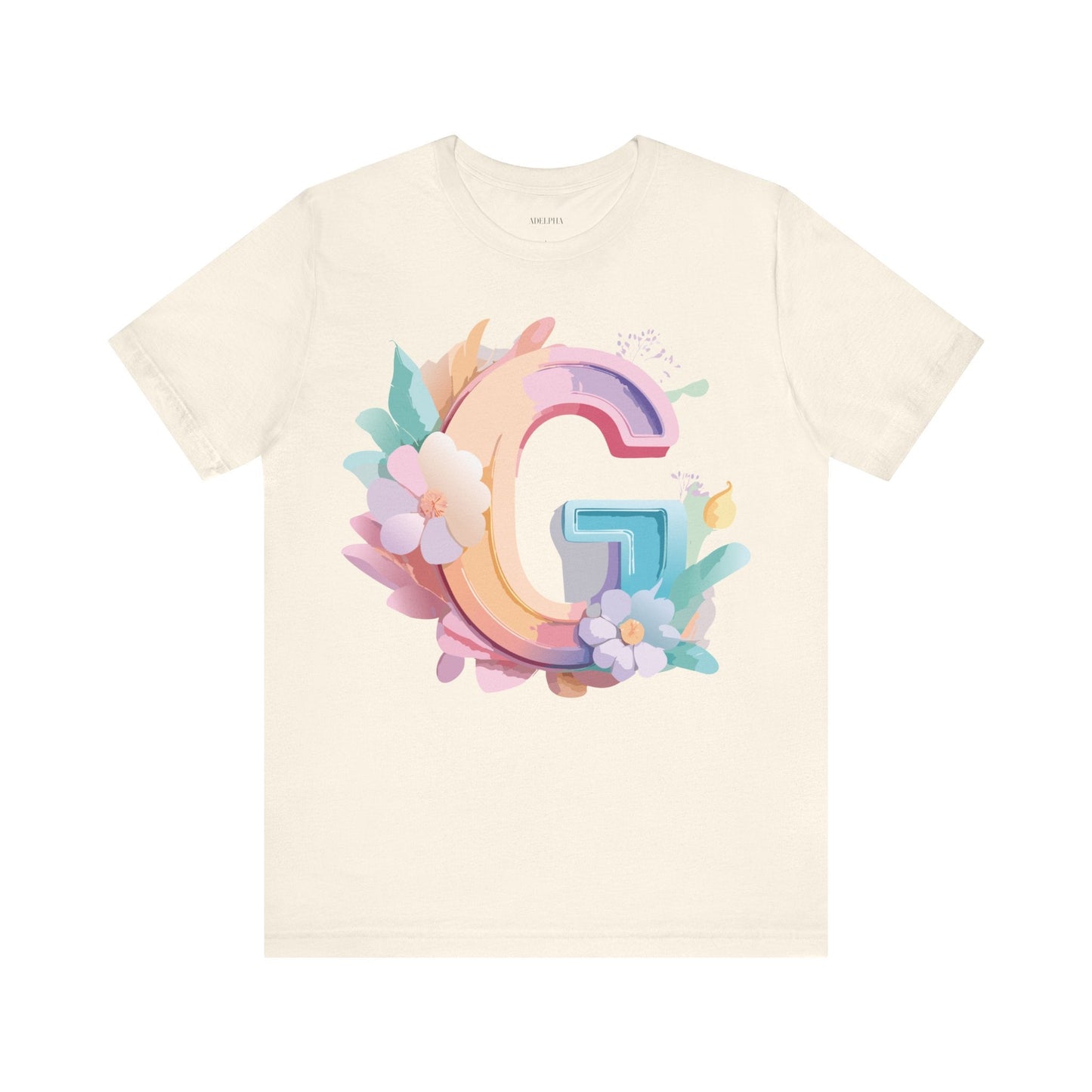 Letter G Shirt Unisex Graphic Tee With Vintage Inspired Artwork Adelpha Premium Tee