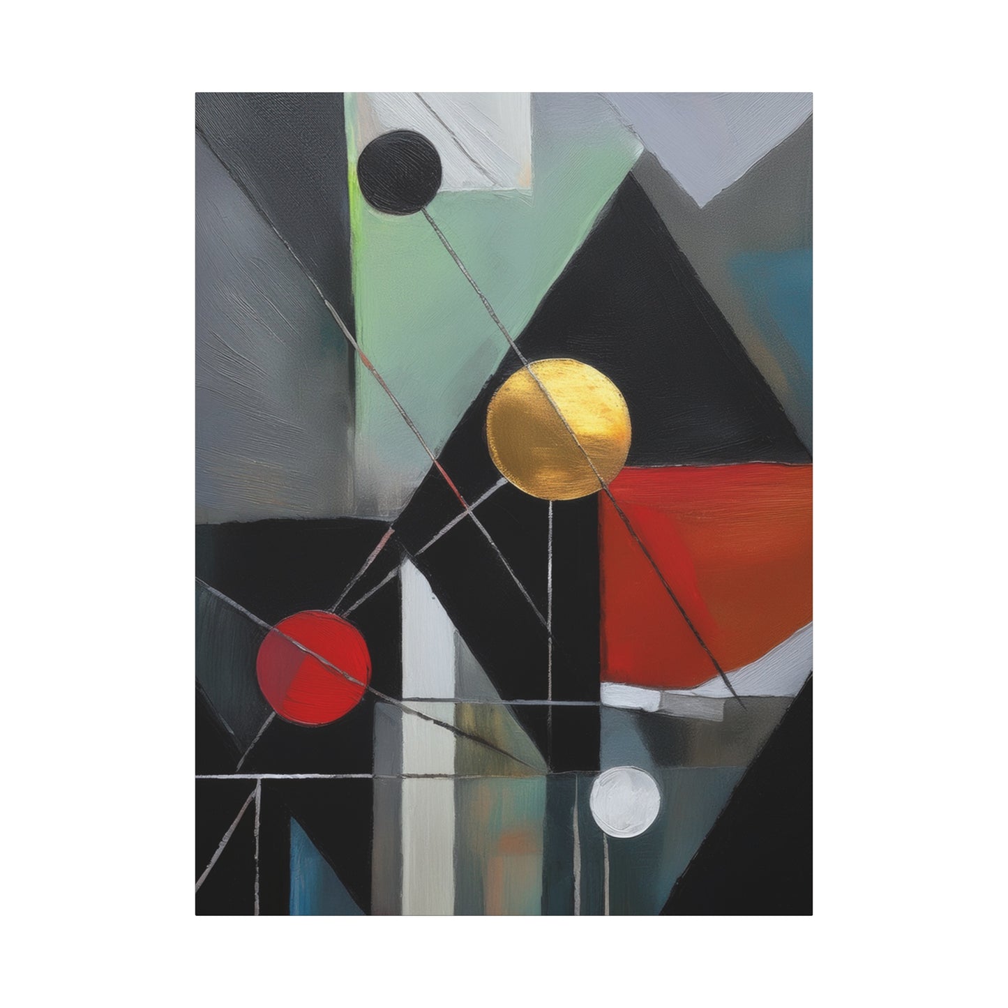 Abstract Oil Painting Print Canvas 20x24,20x30,24x30 24x32,24x36,30x40 32x48,36x48,40x60 Pine-Wood Inner Frame ABS-159