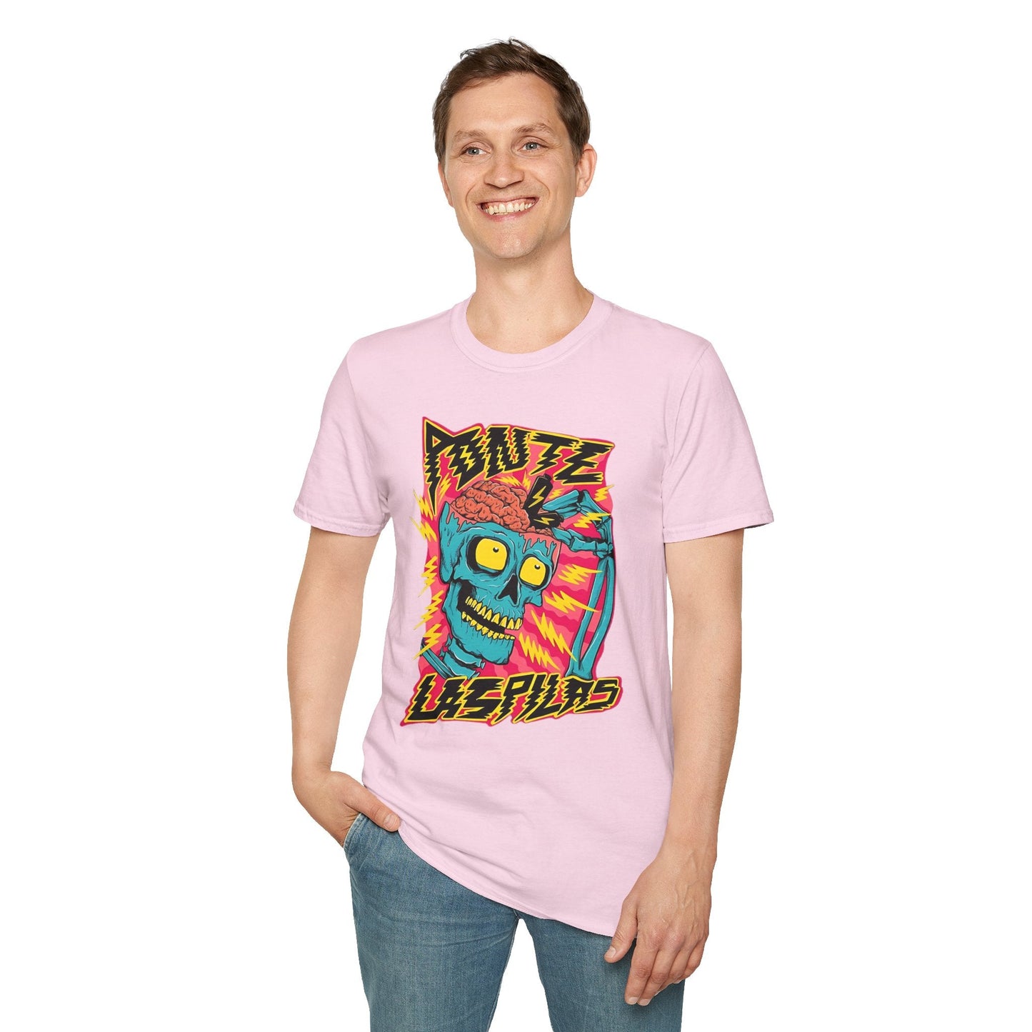 Skull Tee Shirt Unisex Skeleton Shirt Gildan Softstyle 64000 100 Percent Ring Spun Cotton