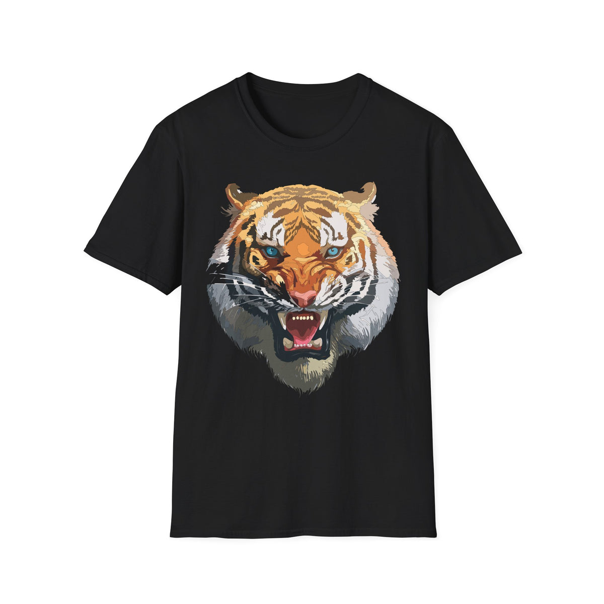 Roaring Tiger Face T-Shirt | Big Cat Graphic Tee