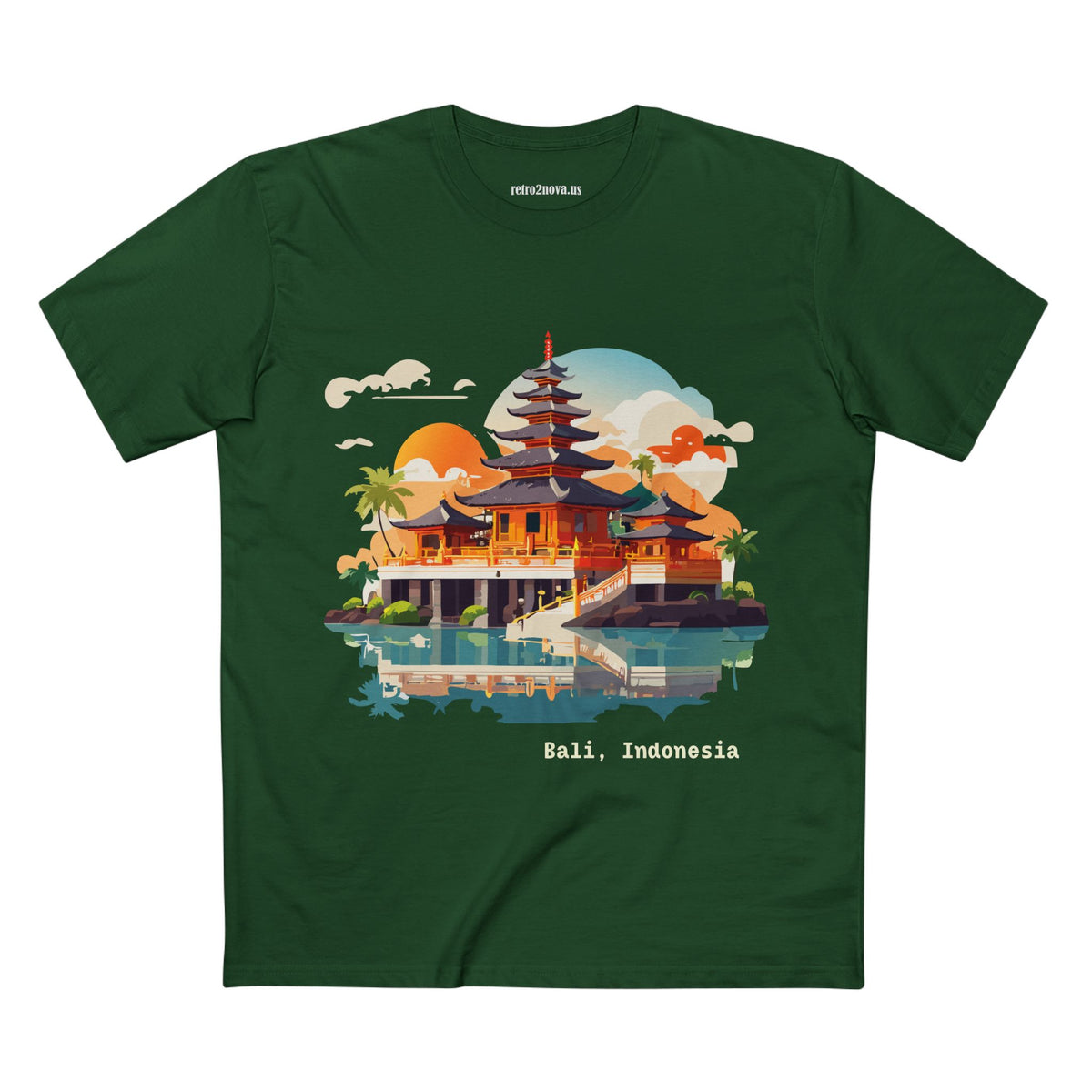 Bali Temple Illustration T-Shirt | Bali Indonesia Travel Tee