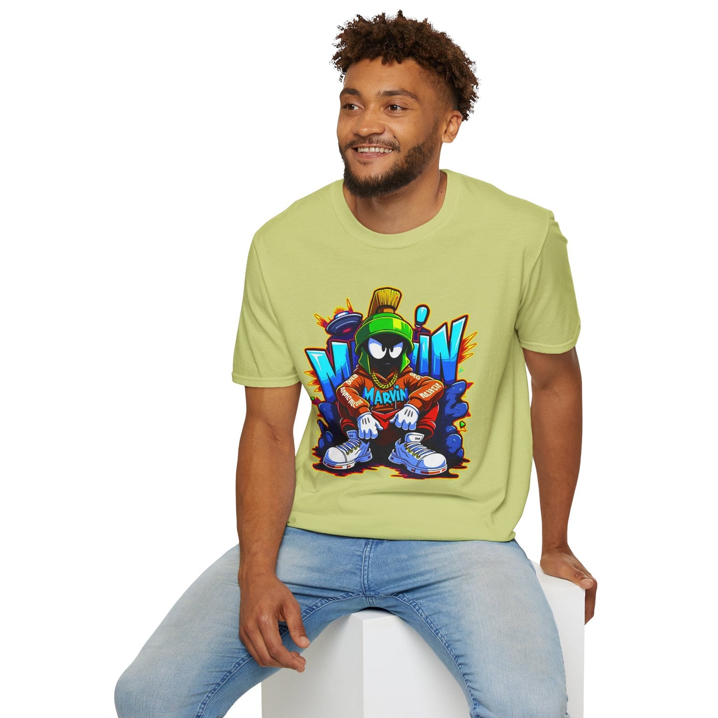Unisex Cartoon T Shirt With Funny Animals Animation Graphic Gildan Softstyle 64000