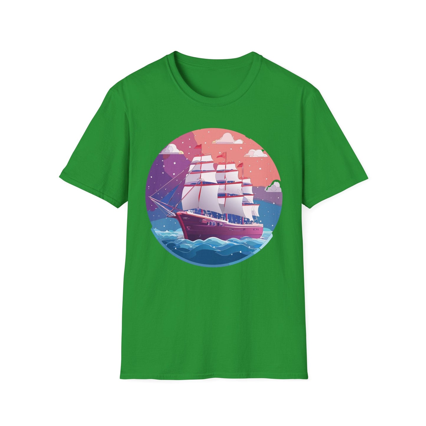 Unisex Gildan Softstyle 64000 T Shirt Ship Frigate Vessel Tee For Maritime Enthusiasts