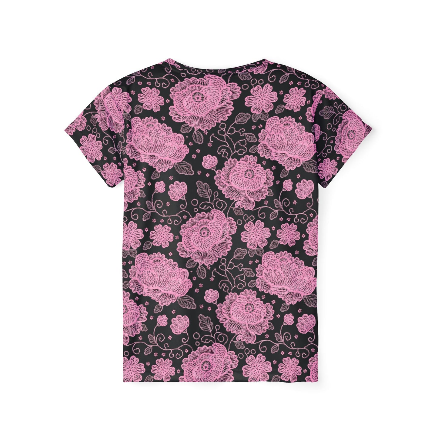 Lace Print Poly Shirt, Poly Shirt with Lace Print, Lace Shirt 62