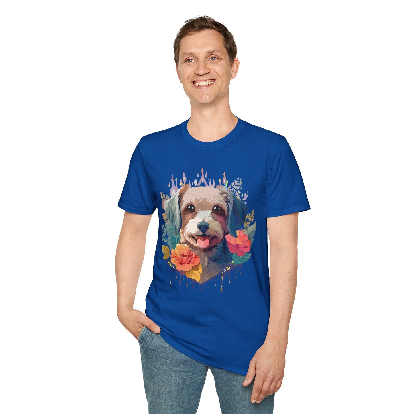 Dog Shirt Unisex Animal Tee Gildan Softstyle 64000 Short Sleeve Tee