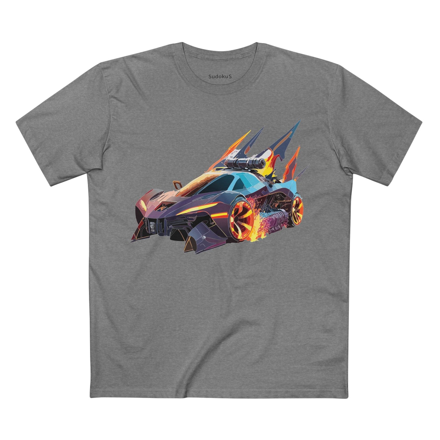 Car Graphic Unisex 100 Cotton Staple Tee 1