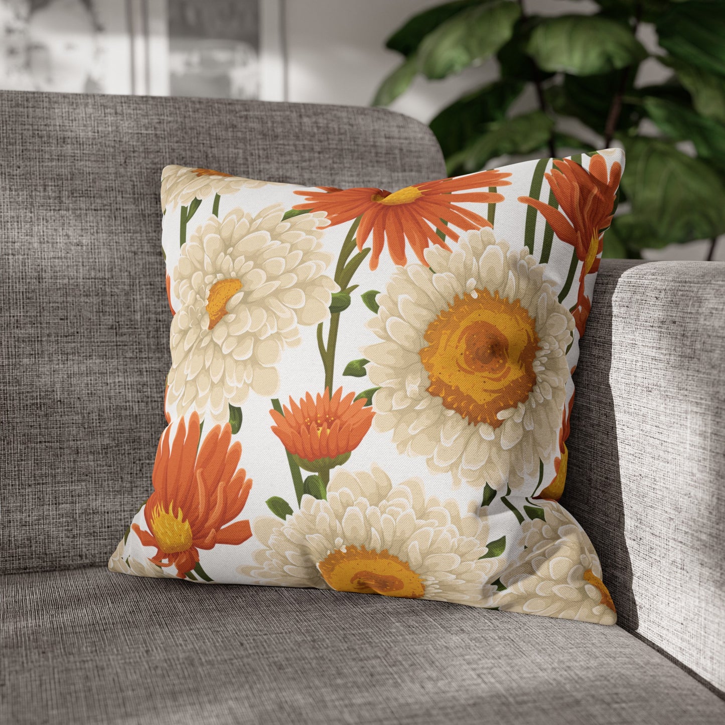 Floral Poly Pillowcase