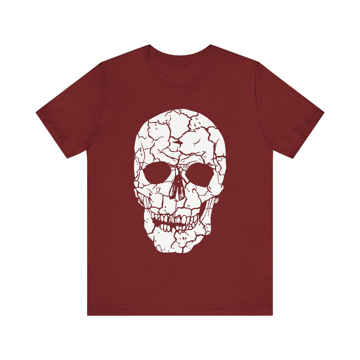 Camiseta unisex de algodón con calavera
