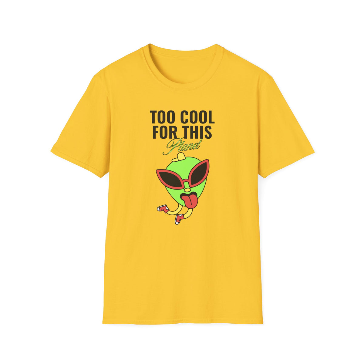 Funny UFO Aliens Graphic Tee Gildan Unisex 100 Cotton Tee Shirt - 19