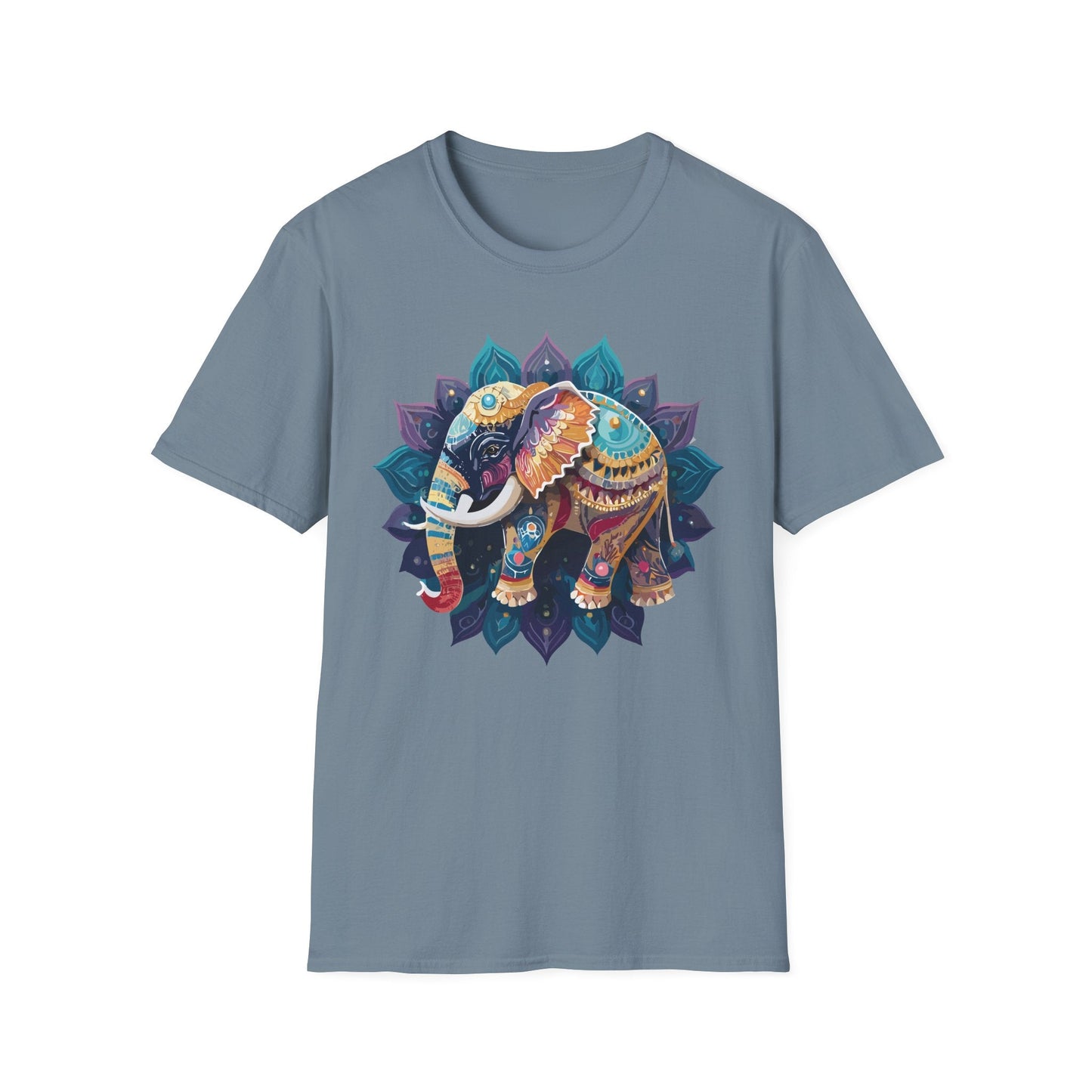 Elephant T Shirt Unisex Softstyle Cotton Tee Gildan 64000 Comfortable Everyday Wear