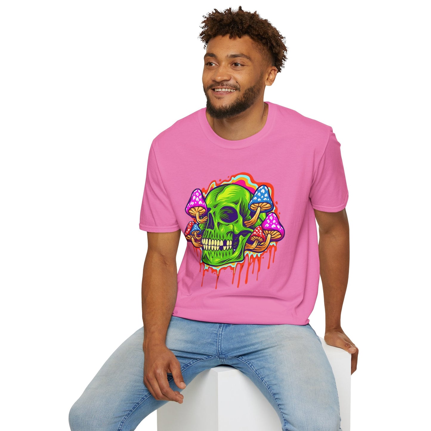 Skull Tee Shirt Unisex Skeleton Shirt With Skull Design Gildan Softstyle 64000 Cotton Tee