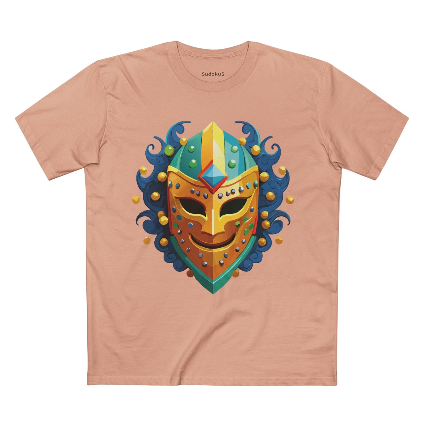 Mask Graphic Unisex 100 Cotton Staple Tee 18