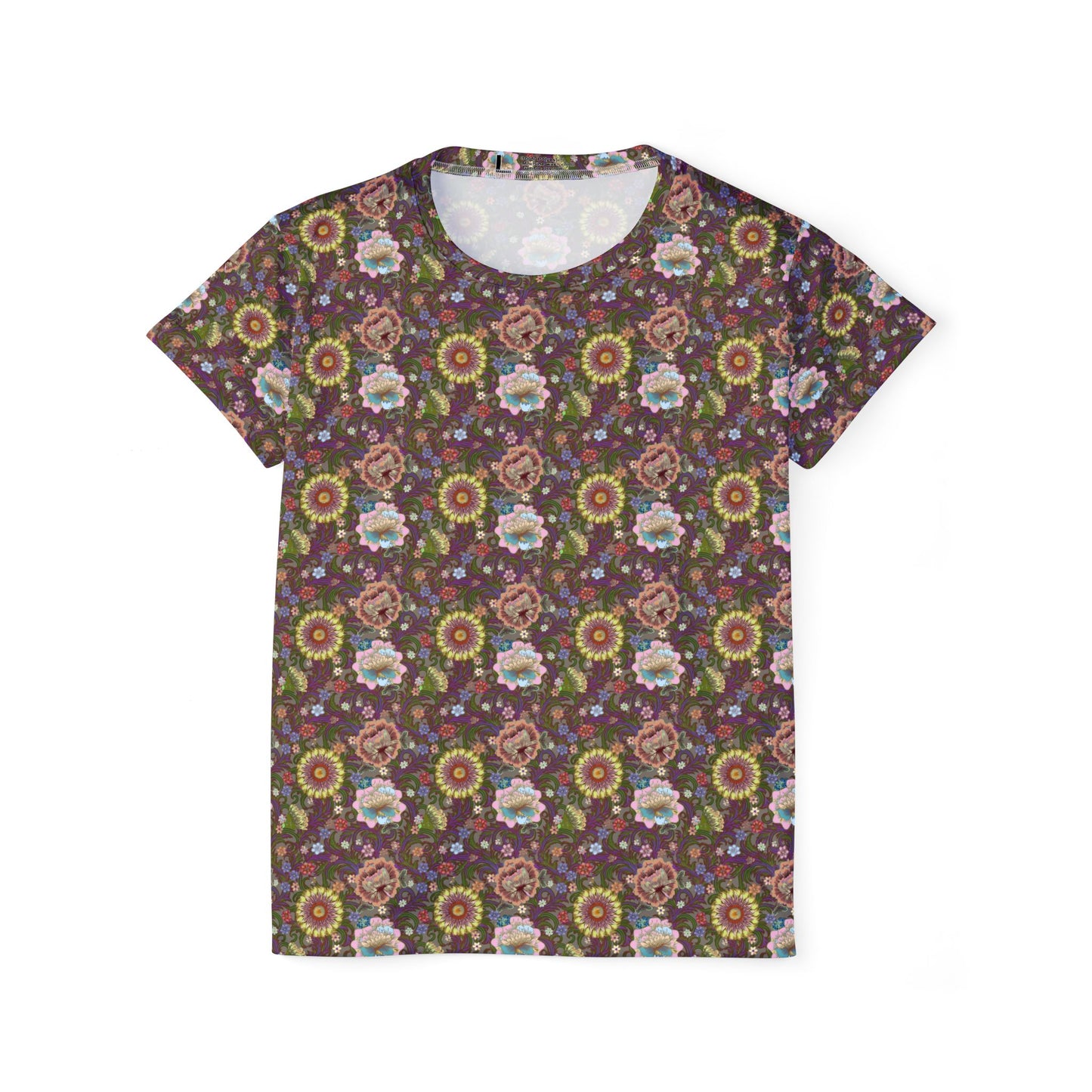 Women Poly T-Shirt with Floral Print